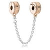 PANDORA Rose™ Insignia Safety Chain with Silicone Clip - 782057CZ-05