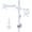 White, variant on BONTEC Dual Monitor Desk Mount, Full Motion Adjustable Monitor Stand for 13–27 Inch Screens, Heavy Duty Arms Hold Up to 22 lbs Each, VESA 75x75/100x100 mm, C Clamp and Grommet Base, Cable Management