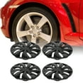 thumbnail image 2 of Unique Bargains 4 Pcs R16/16 Inch Universal Wheel Rim Hub Cover Wheel Hub Caps Black Plastic, 2 of 8