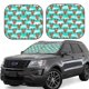 thumbnail image 1 of Balery Lobsters Of Turquoise Waves Parasol para parabrisas de coche de 2 piezas | Parasol plegable para parabrisas delantero de coche para la mayoría de sedanes-Large, 1 of 6