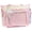 pink, variant on Lace Decor Clear Display Crossbody Bag Nylon Tote Shoulder Bag with Bow Keychain