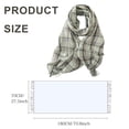 thumbnail image 5 of Bufanda para mujer, bufanda de invierno a cuadros, cálida y acogedora, chal de gran tamaño, bufandas de invierno para mujer, bufanda de invierno con tacto de cachemira, 5 of 5