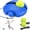 Blue, variant on Tennis Trainer Rebound Ball with 3 String Balls, Portable Tennis Training Equipment for Beginners Sport Exercise, Tennis Rebounder Kit