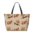 thumbnail image 2 of Easygdp Cartoon Squirrel Bolsa de Viaje de Playa de Gran Capacidad, Bolsa Tote Perfecta para la Playa, Escapadas de Fin de Semana y Viajes, 2 of 7