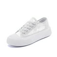 thumbnail image 2 of uvwlwu Fashion Floral Cutout Mesh Breathable Platform Casual Sneakers On Comfortable Walking Shoes(White,6), 2 of 9