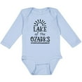 thumbnail image 3 of Inktastic Lake of the Ozarks Sun and Lake Boys or Girls Long Sleeve Baby Bodysuit, 3 of 5