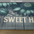 thumbnail image 5 of Ambesonne Teal Place Mats Set of 4, Aquamarine Tone Sunflowers, Standard Size, Seafoam Dark Sea Green, 5 of 5