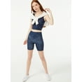 thumbnail image 3 of Free Assembly Women's High Waisted Bike Shorts, 3 of 5