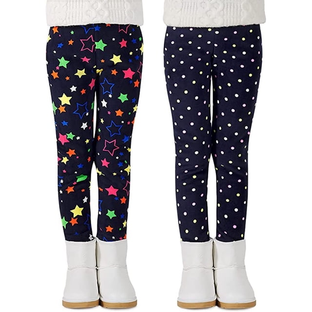 Pantalons d'Hiver Doublés pour Filles Lot de 2