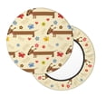 thumbnail image 3 of Goofa Dachshund Dog And Flower Printed Stool Covers Round, Waterproof Round Bar Stool Covers Anti-Slip Round Bar Stool Seat Cover with Elastic Bands Durable -13 inch, 3 of 7