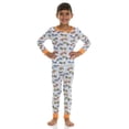 thumbnail image 3 of Cudlie Boys’ 4-Piece Pajama Set, Cotton Blend Sleepwear, 2 Tops & 2 Bottoms – Sizes 12M–5T, 3 of 7