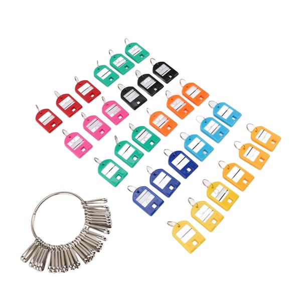 Organizador de llaves Organizador de llaves portátil Etiquetas para llaves Organizador de llaves Plástico de hierro Portátil 82 cm con 30 etiquetas para llaves de colores ANGGREK Otros