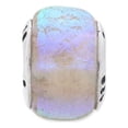 thumbnail image 3 of Rainbow Dichroic Glass Charm 925 Sterling Silver Antiqued Colored Reflection Charm - QRS1451, 3 of 5