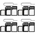 thumbnail image 1 of WOLMIK 4 in 1 Nano SIM Card Adapter 4 Set SIM Card Adapter Sim Adapter Set Sim Card Adapter with SIM Ejector Pin Compatible with Mobile Phone, 1 of 5