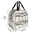 thumbnail image 4 of Kdxio Anchors and Ropes Print Insulated Lunch Bag,Reusable Tote Lunch Box for Women Men,Leakproof Cooler Lunch Bags for Work Office Travel Picnic, 4 of 6