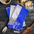 thumbnail image 6 of Blue Purple Grey Kitchen Towels Set of 4, Water Absorbent Dish Towel, Modern Geometric Oil Painting Abstract Decorative Hand Towels - Quick Drying Cloth for Cooking Baking, 18x28 Inch, 6 of 8