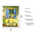 thumbnail image 2 of The French Bike - France - From an Original Watercolor Painting by Robin Wethe Altman - Fine Art Matte Paper Print (Unframed) 11x14in, 2 of 4