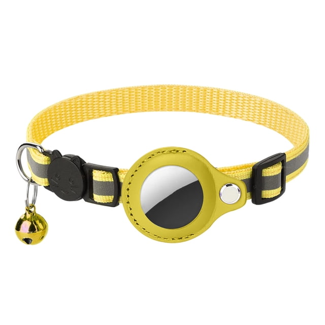 CSChome Pet Collar Pet Collar Reflective Adjustable Strap with Bell Nylon Pet Dog Collar