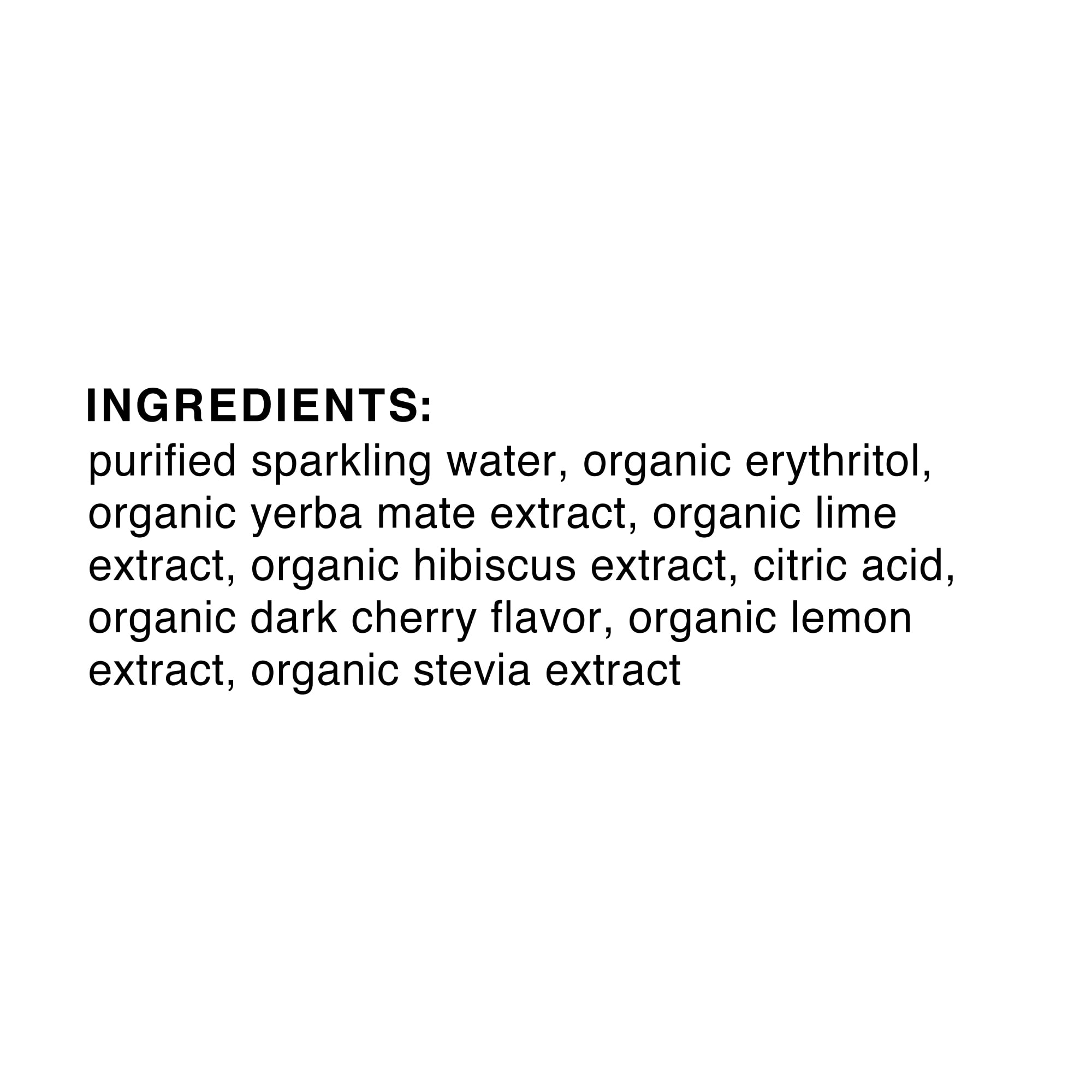 CLEAN Cause Sparkling Yerba Mate Cherry Lime 12pk/16oz