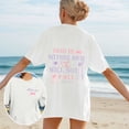 thumbnail image 4 of WILLBEST Chemise en Denim pour Femmes T-Shirt Décontracté Imprimé Col Rond Manches Courtes Ample 898, 4 of 7