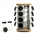 thumbnail image 3 of Kamenstein 16-Jar Warner Bamboo & Stainless Steel Spice Rack, Unfilled, 3 of 4