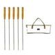 thumbnail image 1 of Brochetas Kabob, palitos para asar, brochetas portátiles para parrilla, brochetas de Metal para barbacoa, para verduras, Buffet, carne, Picnic, , Alfileres para Alfileres para barbacoa blancos shamjiam Brochetas para asar, 1 of 8