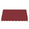 thumbnail image 2 of Awntech 6.38 Ft Dallas Retro Straight Slope Fixed Awning with Anodized Arms (76.5in x 24in x 48in), Burgundy, 2 of 2