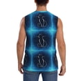thumbnail image 4 of Fotbe Men's Cat Sketch Print Men's Sleeveless Muscle Tank Tops Casual T-Shirts for Gym Workout Beach-Large, 4 of 8