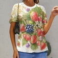 thumbnail image 6 of Various Fruits T Shirts Basic T-Shirt Short Sleeve Ladies Tee Shirt Summer Graphic Clothing, 6 of 6