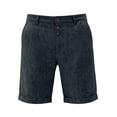 thumbnail image 5 of Wrtxtat Mens Casual Shorts Italian Style Adjustable Waist Front Button down Naples Shorts with Pockets Fashion Summer Beach Business Golf Shorts Black L, 5 of 8