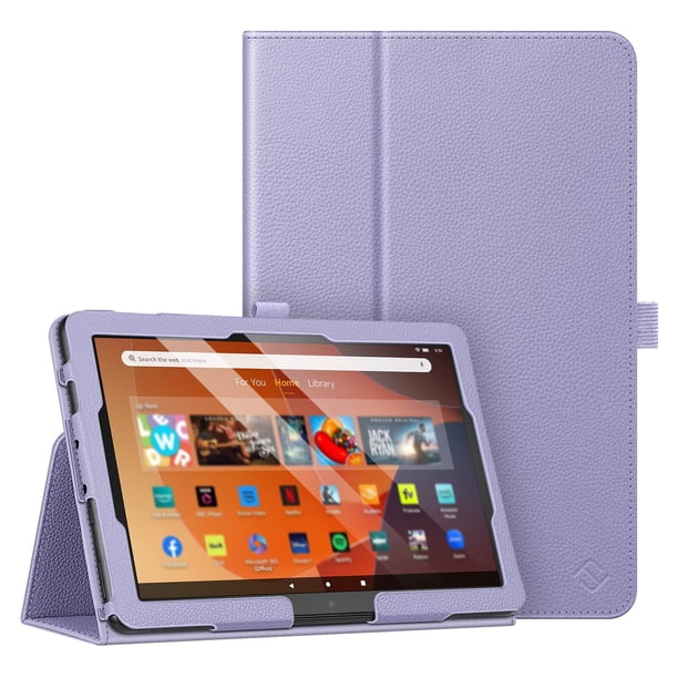 Funda tipo folio FINTIE para tablet Amazon Fire HD 10/10 Plus, color morado
