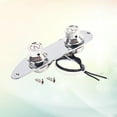 thumbnail image 2 of CIMAXIC GE217 Wired Loaded Control Plate Harness Switch Knobs Silver TL Guitar Parts, 2 of 4