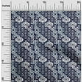 thumbnail image 1 of oneOone Viscose Chiffon Fabric Check Kasuri Printed Craft Fabric BTY 42 Inch Wide, 1 of 4