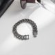 thumbnail image 2 of Solid 925 Sterling Silver Cuban Link Bracelet for Men / 18cm, 2 of 5