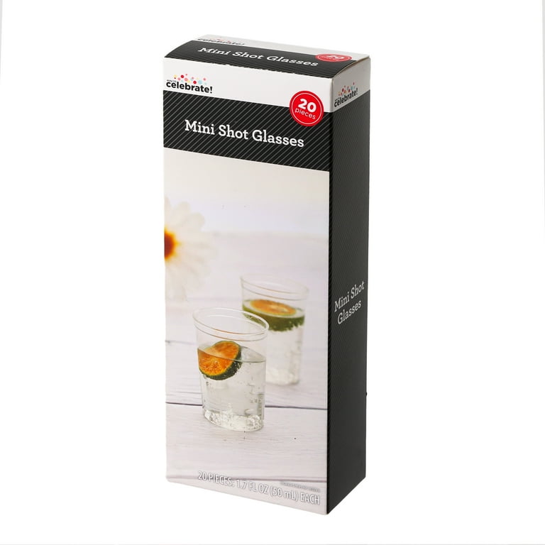 20 Count, 1.7 FL OZ, 2.1 x 1.5 IN Clear Disposable Plastic Mini