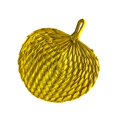 thumbnail image 1 of Abanico de hoja de palma tejido a mano para regalos de boda, multifuncional, 15 x 13 pulgadas Amarillo, 1 of 9