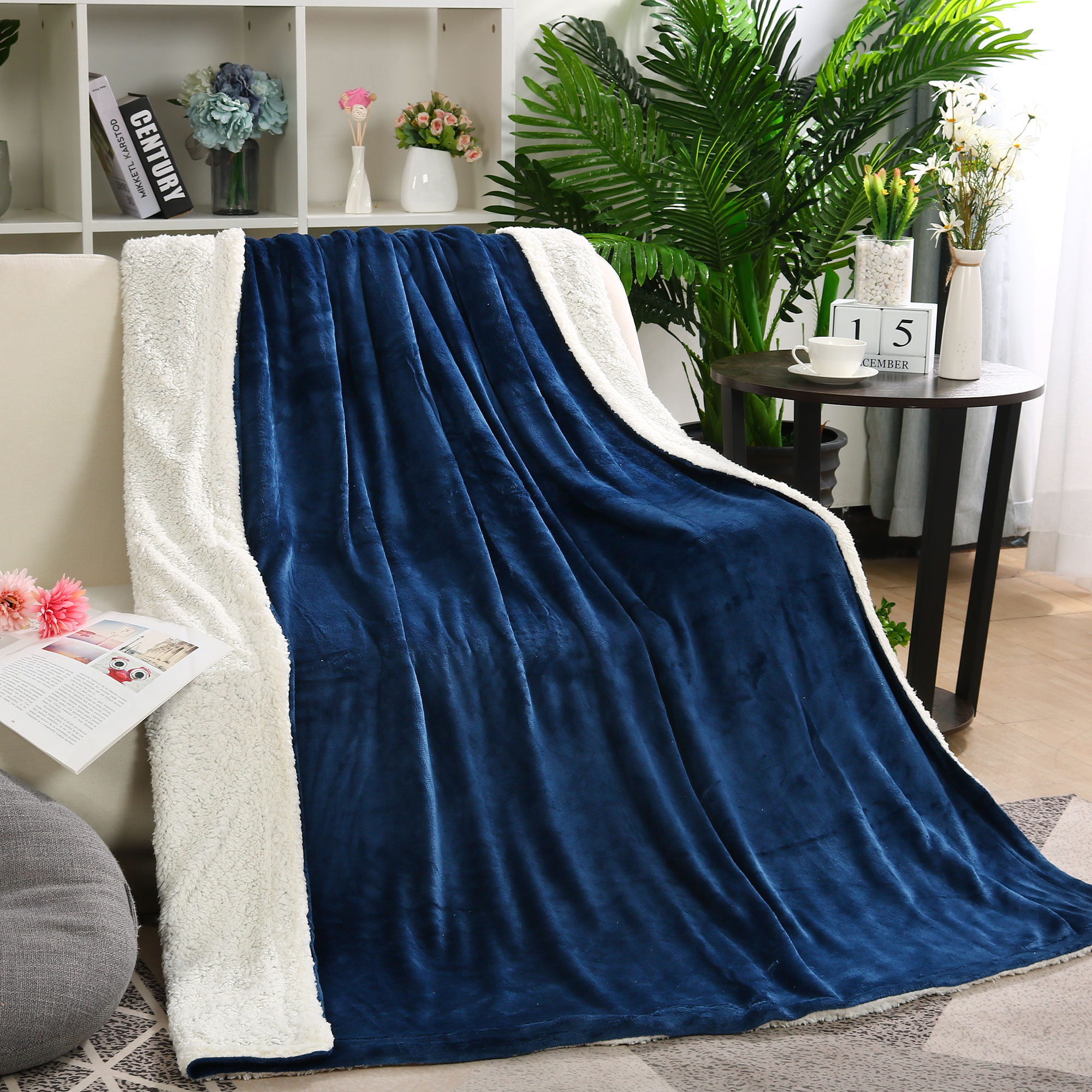 Details about   2020 Plush Blanket Soft Artificial Fur and Fluffy Blanket Home 