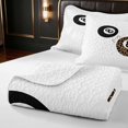 thumbnail image 4 of Erosebridal Billiard Bed Spread Queen Vintage Queen Coverlet Set, White Solid 3-Piece 1 Quilt and 2 Pillowcases, 4 of 7