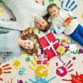thumbnail image 4 of AKASISRUG Modern Handwoven Colorful Handprints Play Area Rug, 78.7x59 Inch, Non-Slip & Washable, 4 of 8