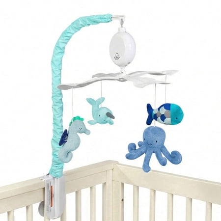 Ocean Baby Mobile with Music – Calming Nautical Crib Mobile with Sea Animals Soothing Lullabies for Peaceful Sleep Nursery Decor for Boys or Girls