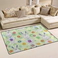thumbnail image 2 of Coolnut Lightweight Soft Area Rugs 31x20 Inch, Easter Bunnies with Gift Boxes Floor Mat Doormat for for Rooms Entrance Hardwood Floor Living Room 2'7" x 1'8"） Nursery Rugs, 2 of 6