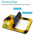 thumbnail image 3 of Square 2Pack PU Leather Butterfly Cruise Luggage Tag with Privacy Cover and Stainless Steel Ring - Suitable for Travel Handbags Backpacks Luggage Tags, 3 of 6
