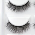 thumbnail image 3 of 5 Paires de Faux Cils 3D Naturels Noirs Longs avec Bande Invisible Réutilisables, 3 of 4