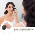thumbnail image 2 of 2 Pcs Konjac Sponge Set with Activated Bamboo Charcoal Body Facial Sponge Deep Cleansing Sponge for Skin Care(Random Color), 2 of 2