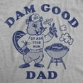 thumbnail image 2 of Mens Funny T Shirts Dam Good Dad Sarcastic Fathers Day Beaver Graphic Novelty Tee for Men Graphic Tees, 2 of 7