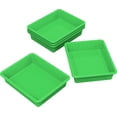 thumbnail image 1 of Storex Plateau de Rangement Plat, Format Lettre, 10 x 13 x 3 Pouces, Vert, Lot de 5, 1 of 1