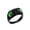 Black Green, variant on Men's Stainless Steel Vintage Gothic Owl Ring Statement Hip Hop Jewelry Silver Purple Size 12