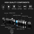 thumbnail image 2 of Rechargeable Usb Led Flashlight, 600-lumen Flashlight, Ip65 Waterproof, 4 Light Modes, Zoomable Flashlight Fr Household, Camping, Hiking, 2 of 5