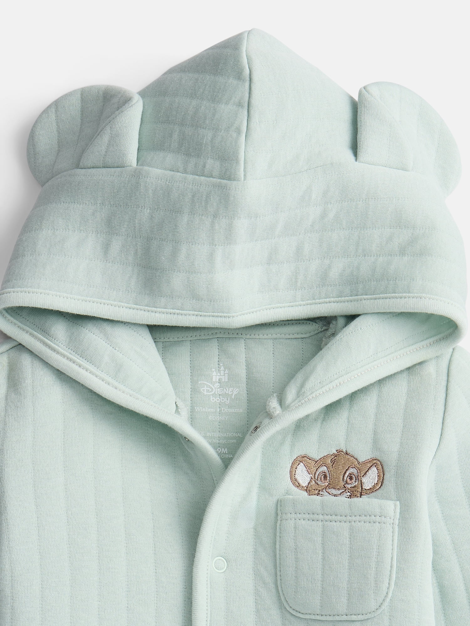 Disney Baby Wishes + Dreams Classics Hooded Cardigan, Bodysuit and Pants Set, 3-Piece, Sizes 0/3M-18M