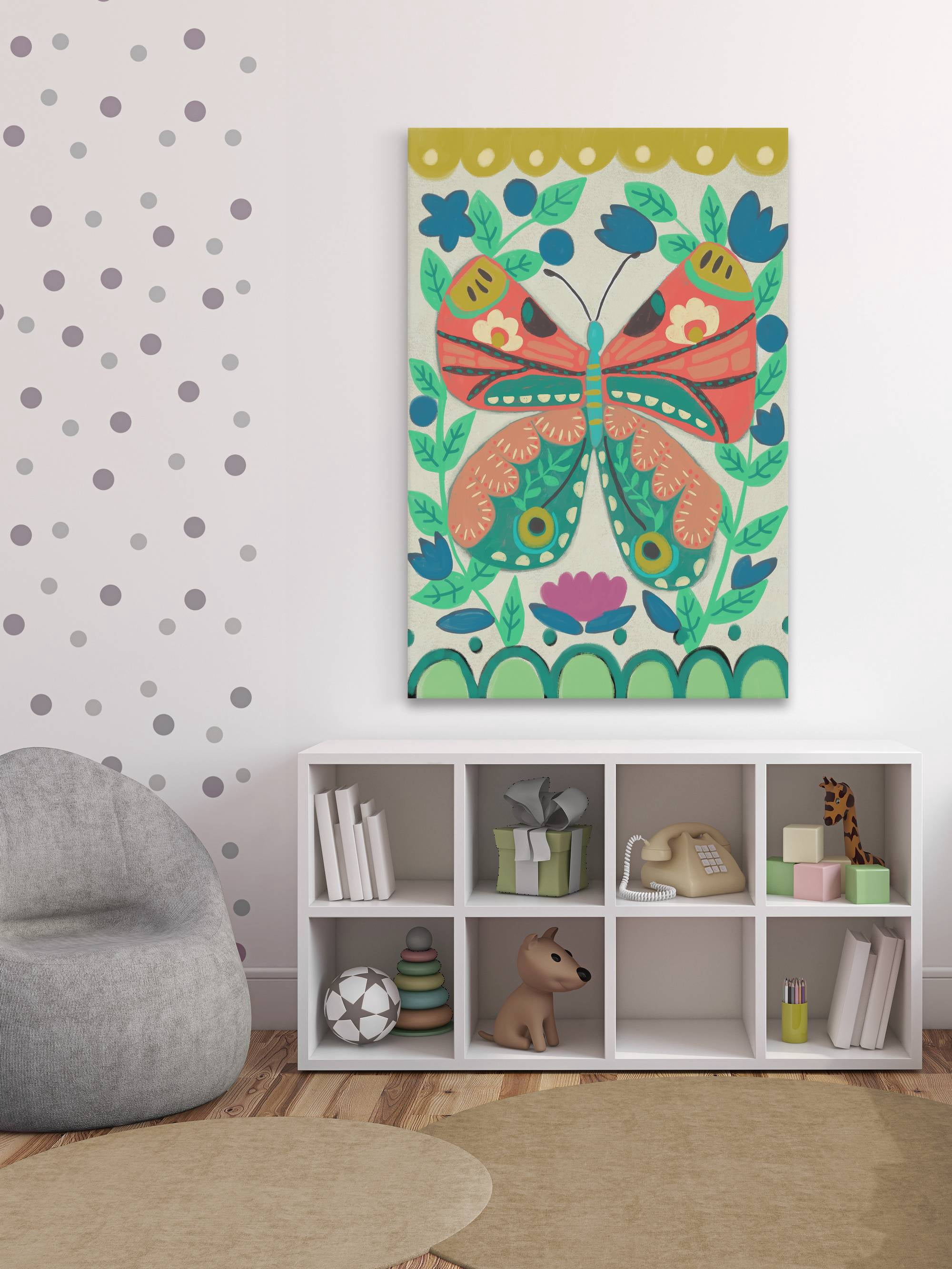 Marmont Hill Flutterfly I Canvas Wall Art